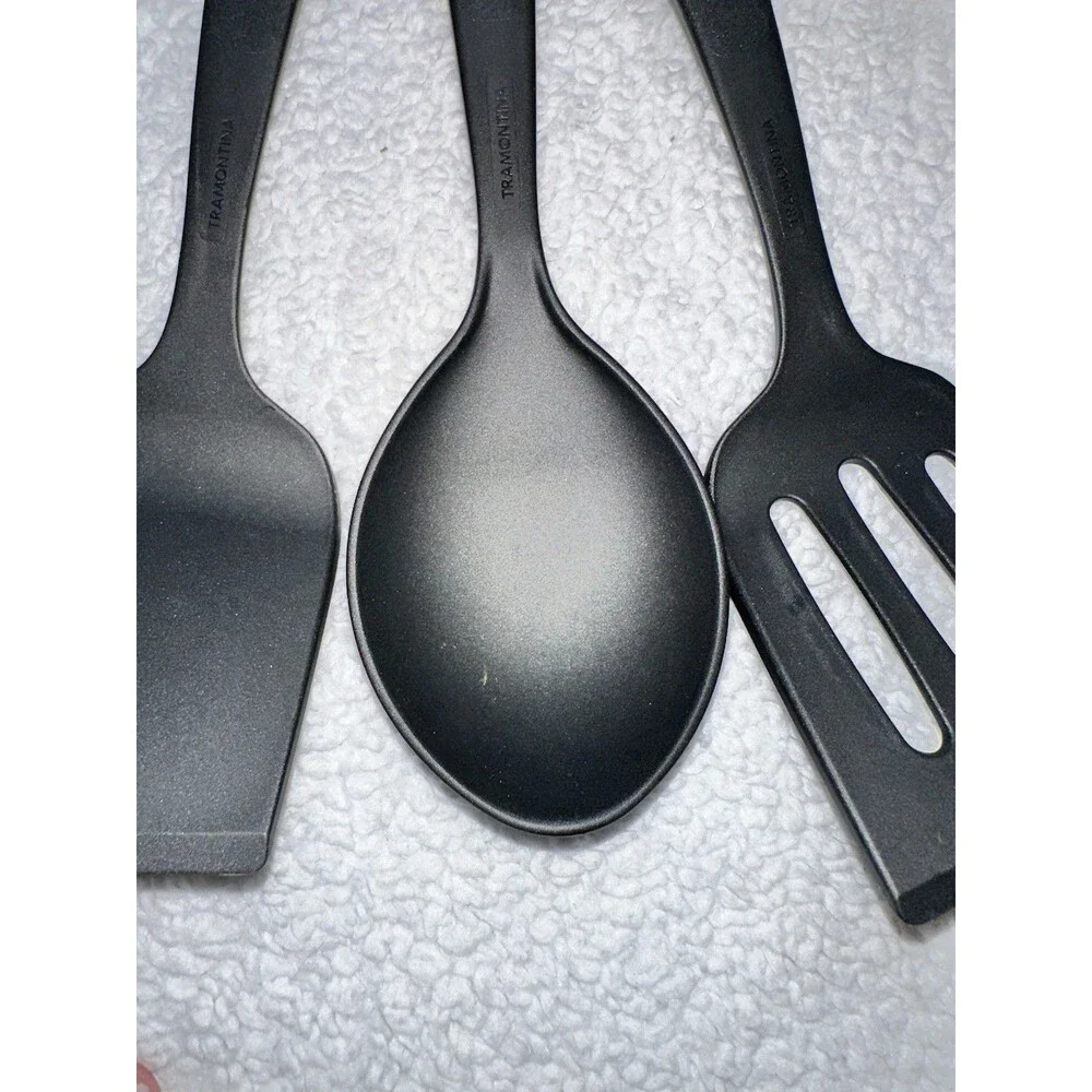 Tramontina 4 Pc Set Utensils Spatula, Slotted Spatula, Spoon, Slotted Spoon